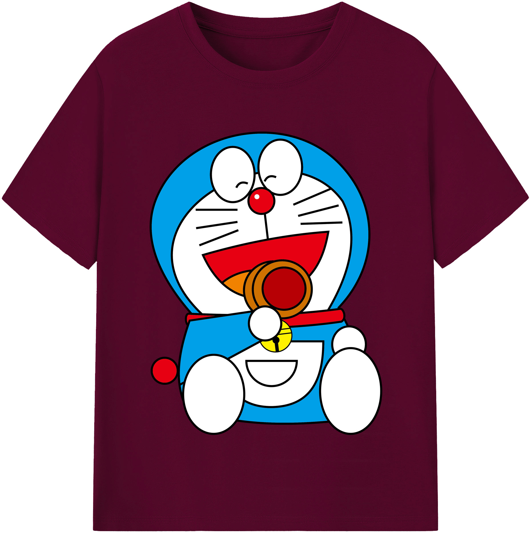 （画像用） ドラえもん Doraemon レディースカジュアルプリントTシャツ（綿100％）